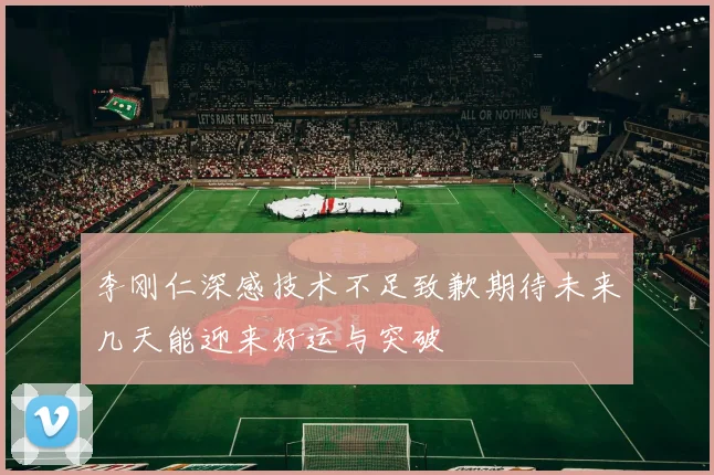 李刚仁深感技术不足致歉期待未来几天能迎来好运与突破